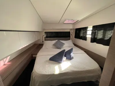 Cabin on Princess Valeria, a Fountaine Pajot Elba 45 catamaran at Seget Donji, Croatia