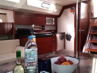 Galley of APOLLONIS, a Hanse 540e sailboat at Salamina Municipal Unit, Greece