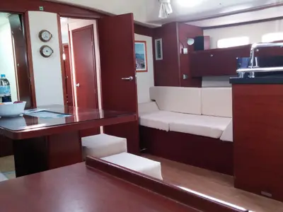 Salon of APOLLONIS, a Hanse 540e sailboat at Salamina Municipal Unit, Greece
