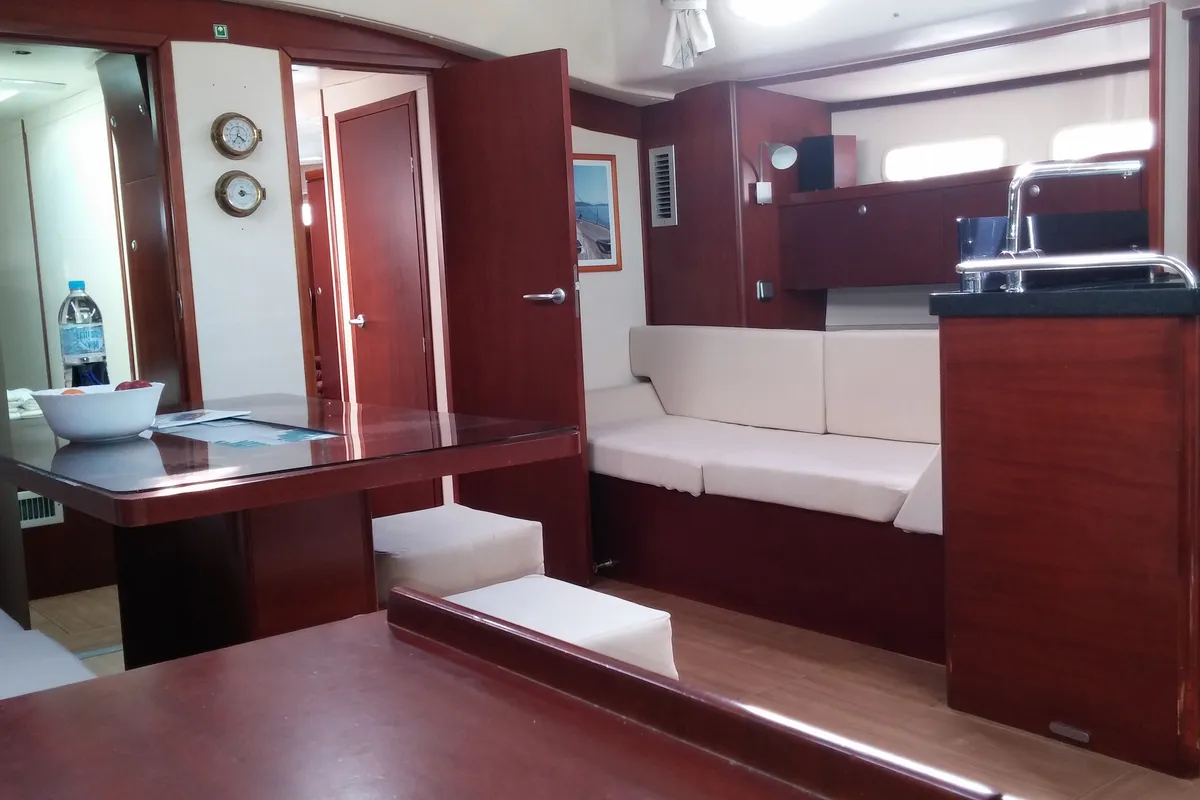 Salon of APOLLONIS, a Hanse 540e sailboat at Salamina Municipal Unit, Greece