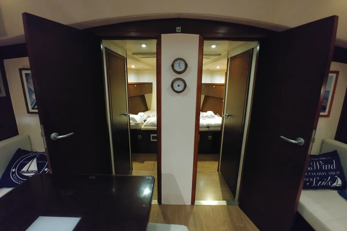 Cabin on APOLLONIS, a Hanse 540e sailboat at Salamina Municipal Unit, Greece