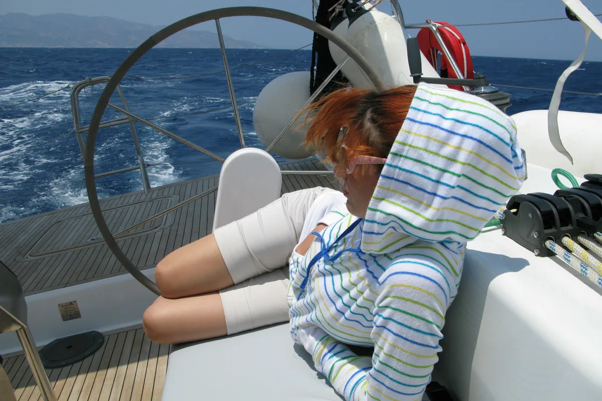 Deck of APOLLONIS, a Hanse 540e sailboat at Salamina Municipal Unit, Greece