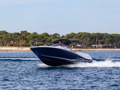 Exterior view of Cap Camarat 6.5 WA, a Jeanneau Cap Camarat 6.5 WA motorboat at Grad Pula, Croatia