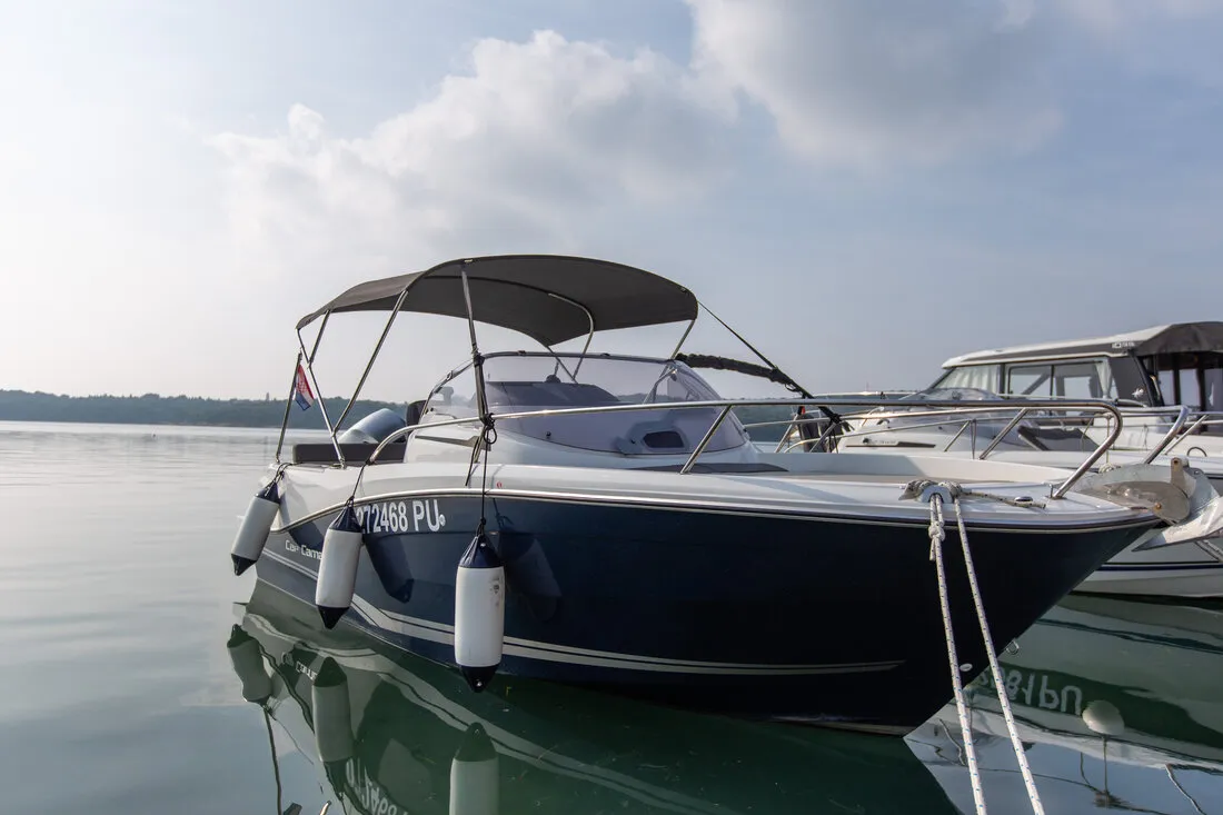 Exterior view of Cap Camarat 6.5 WA, a Jeanneau Cap Camarat 6.5 WA motorboat at Grad Pula, Croatia