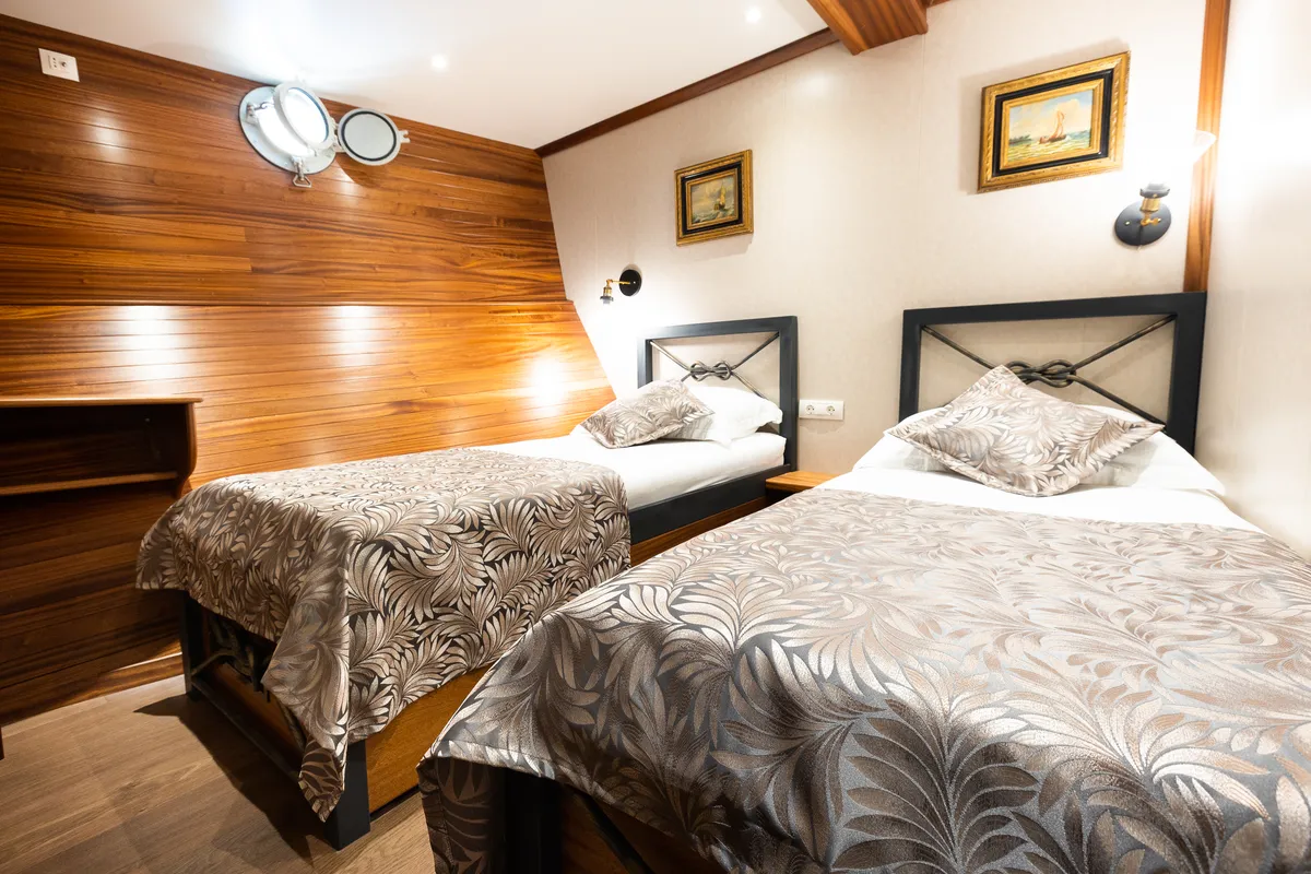 Cabin on Gallant, a Gulet motor yacht at Split, Croatia