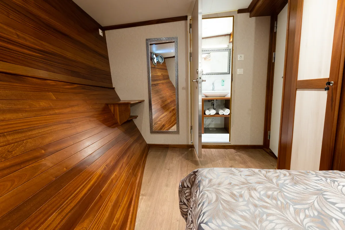 Cabin on Gallant, a Gulet motor yacht at Split, Croatia