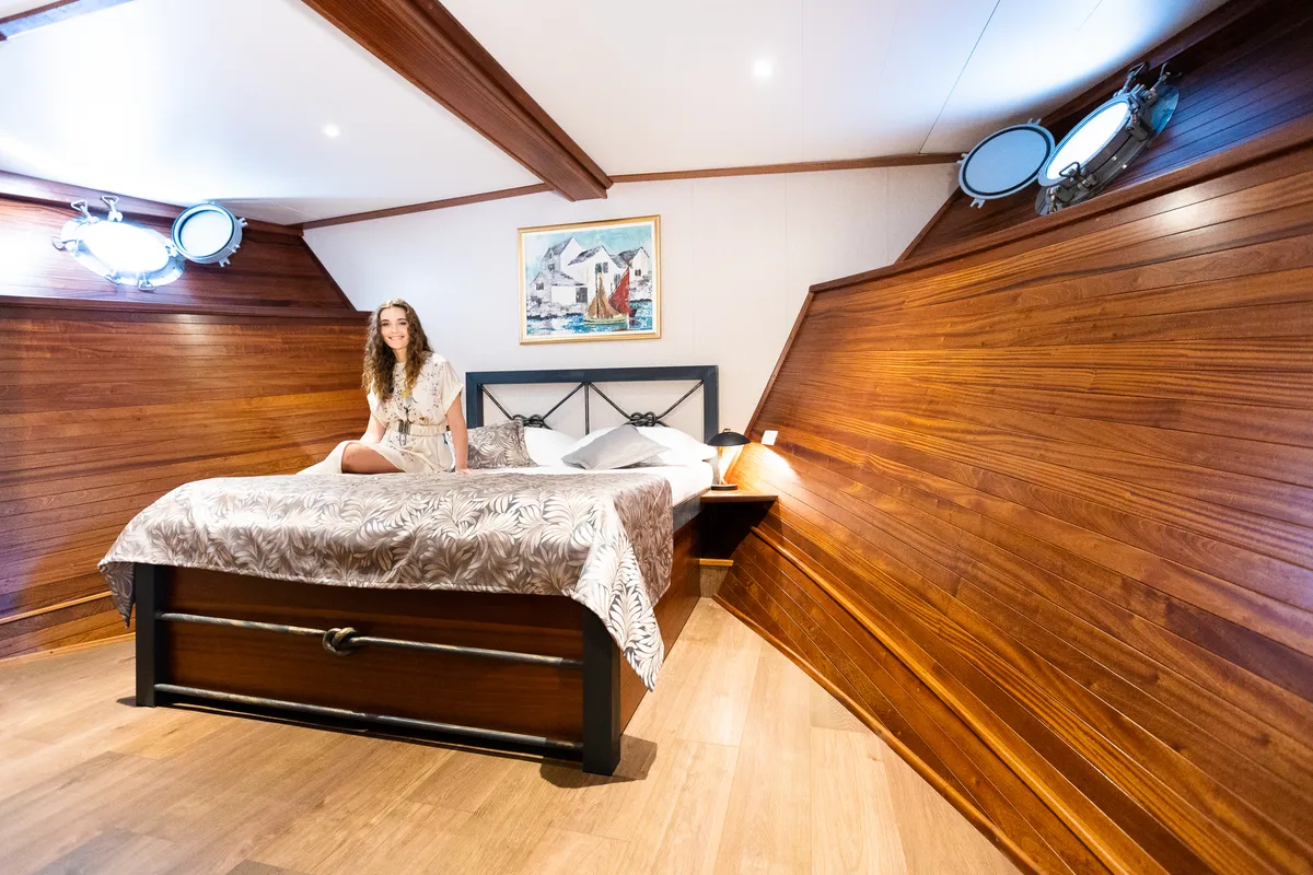 Cabin on Gallant, a Gulet motor yacht at Split, Croatia