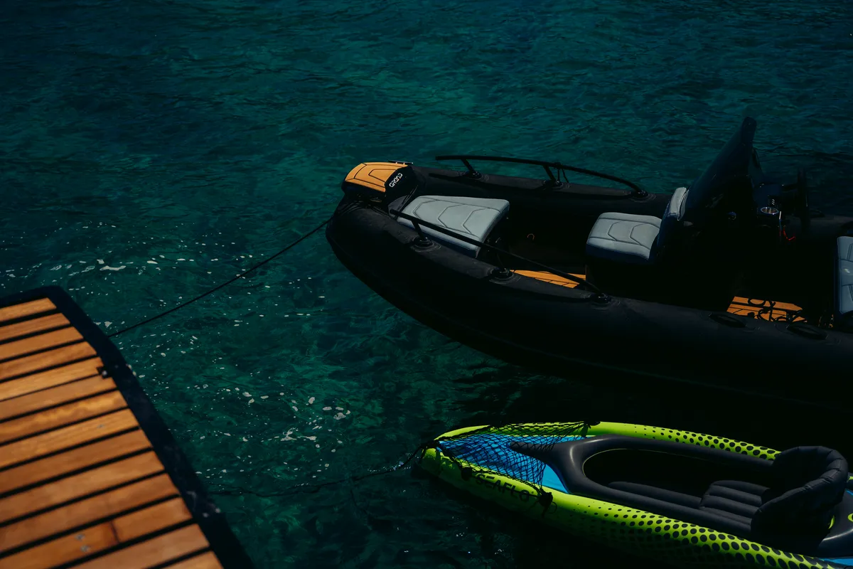 Honeymoon, a Gulet Moon Yacht 65 catamaran at Lefkada, Greece