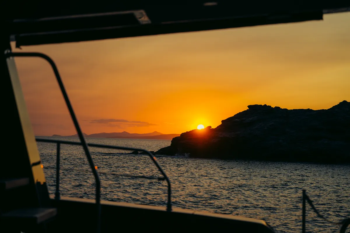 Honeymoon, a Gulet Moon Yacht 65 catamaran at Lefkada, Greece
