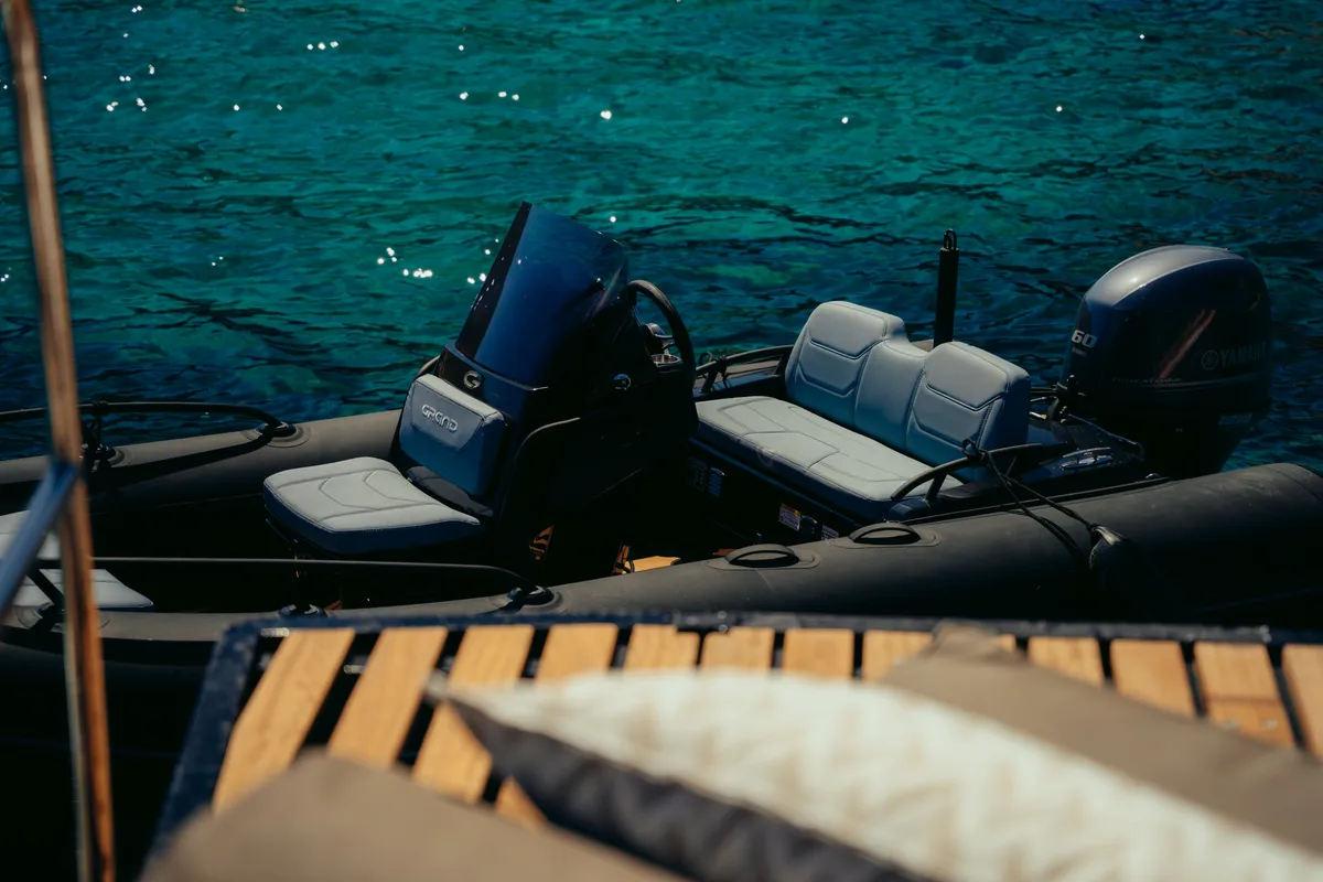 Honeymoon, a Gulet Moon Yacht 65 catamaran at Lefkada, Greece