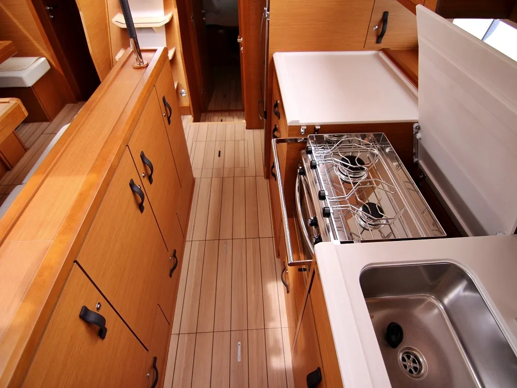 Salon of Mystic Dreams, a Jeanneau 54 sailboat at Općina Sukošan, Croatia