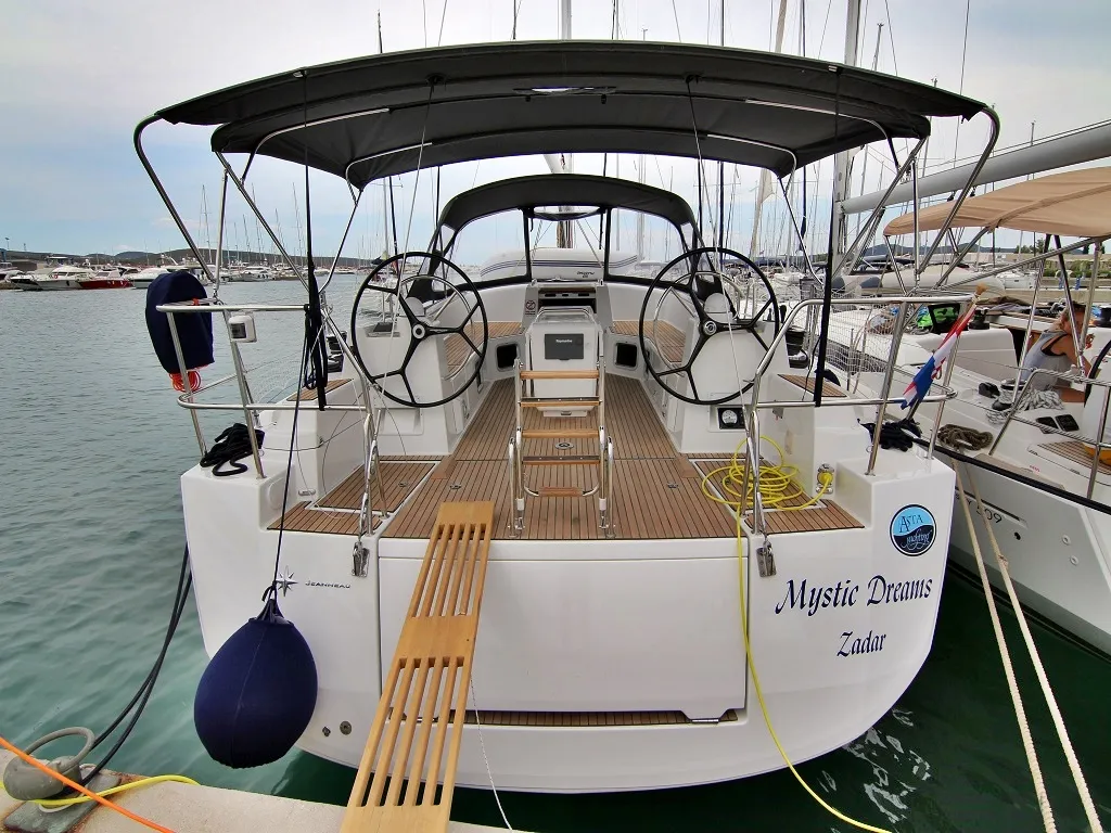 Mystic Dreams, a Jeanneau 54 sailboat at Općina Sukošan, Croatia