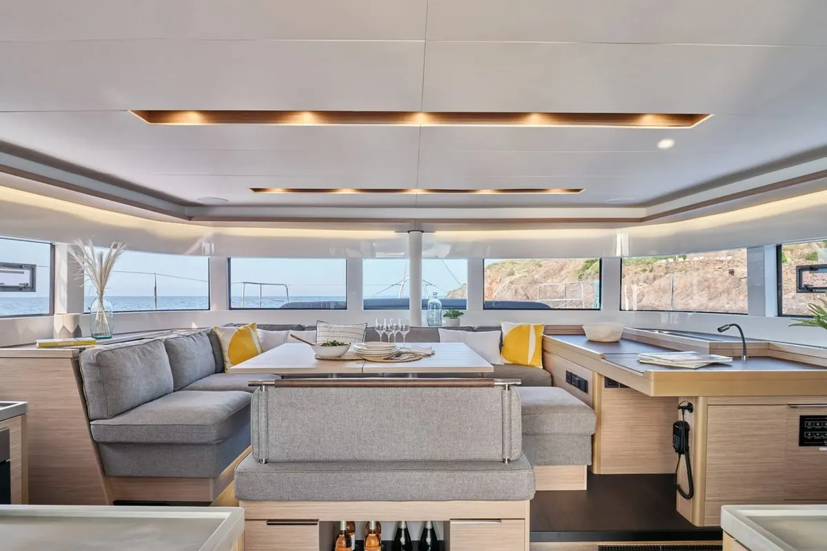 Salon of Unconditional Love, a Lagoon 51 OW catamaran at Grad Pula, Croatia