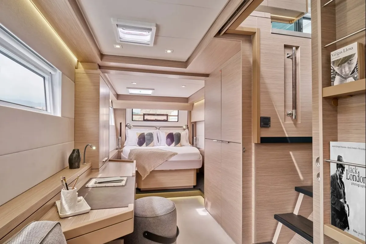 Cabin on Unconditional Love, a Lagoon 51 OW catamaran at Grad Pula, Croatia