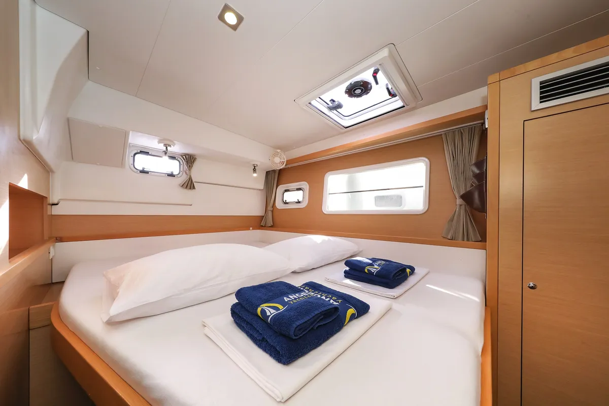 Cabin on Kinga V, a Lagoon 400 S2 catamaran at Grad Vodice, Croatia