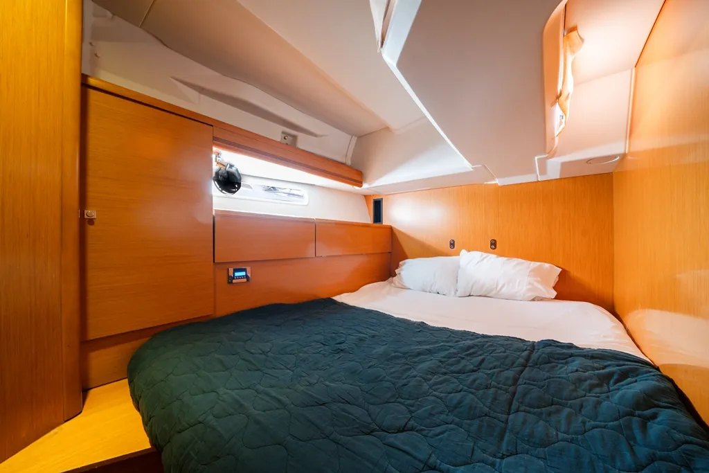 Cabin on Regina V, a Jeanneau 53 sailboat at Lavreotiki Municipal Unit, Greece