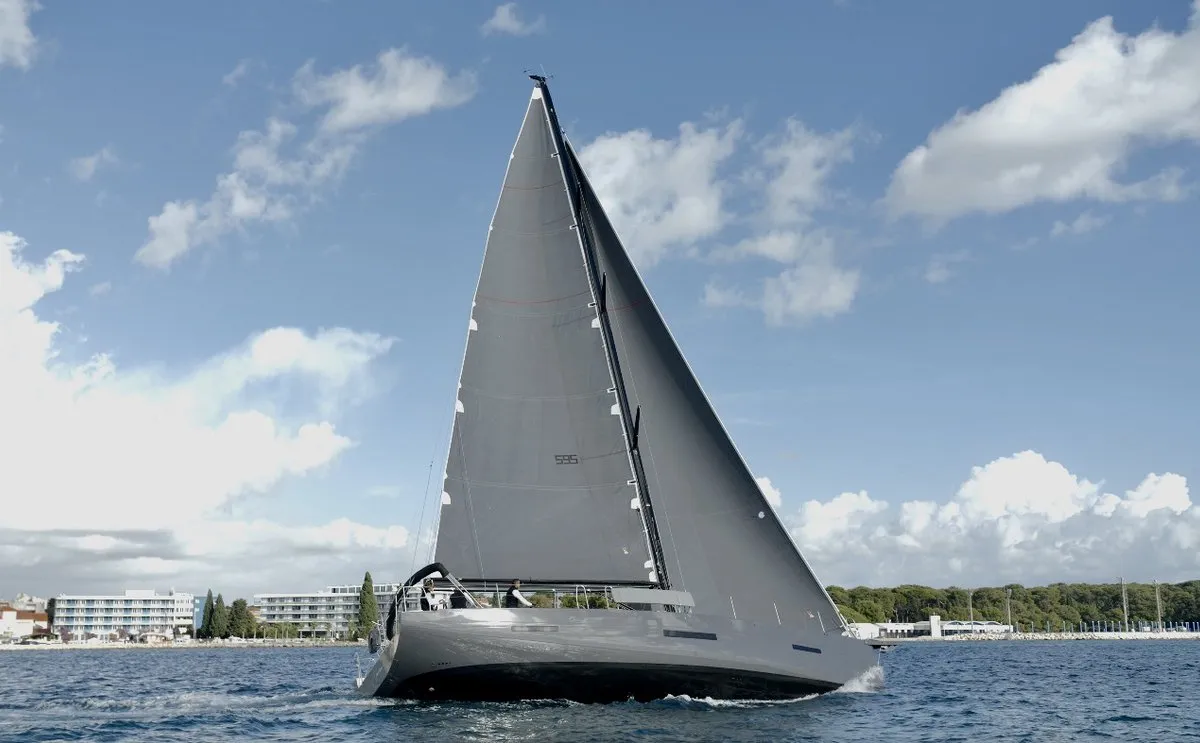 Exterior view of Maria, a More 55 sailboat at Seget Donji, Croatia