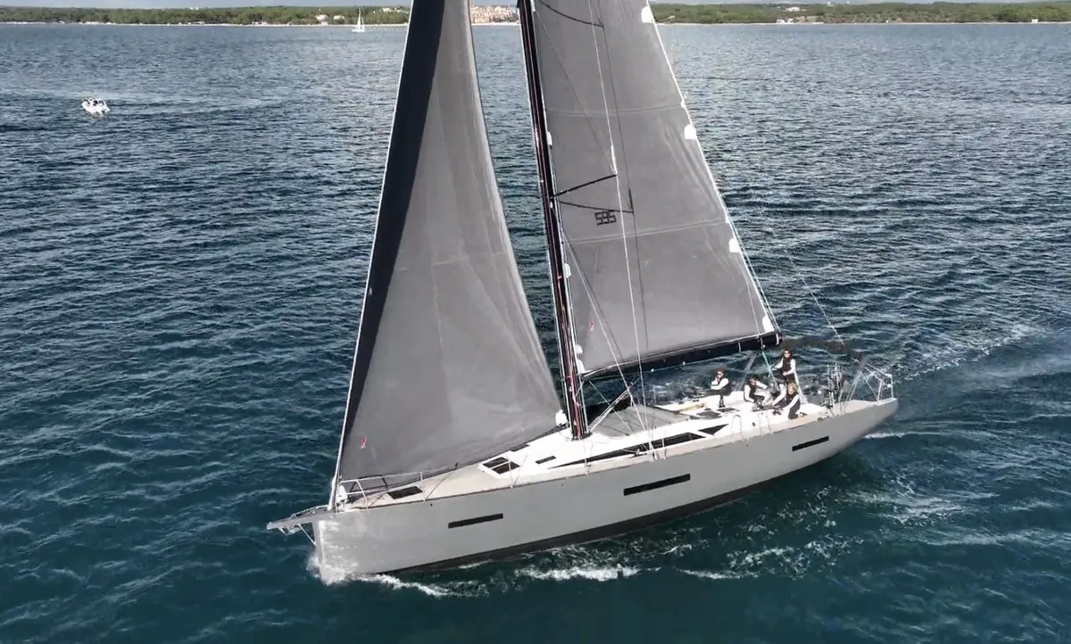 Exterior view of Maria, a More 55 sailboat at Seget Donji, Croatia