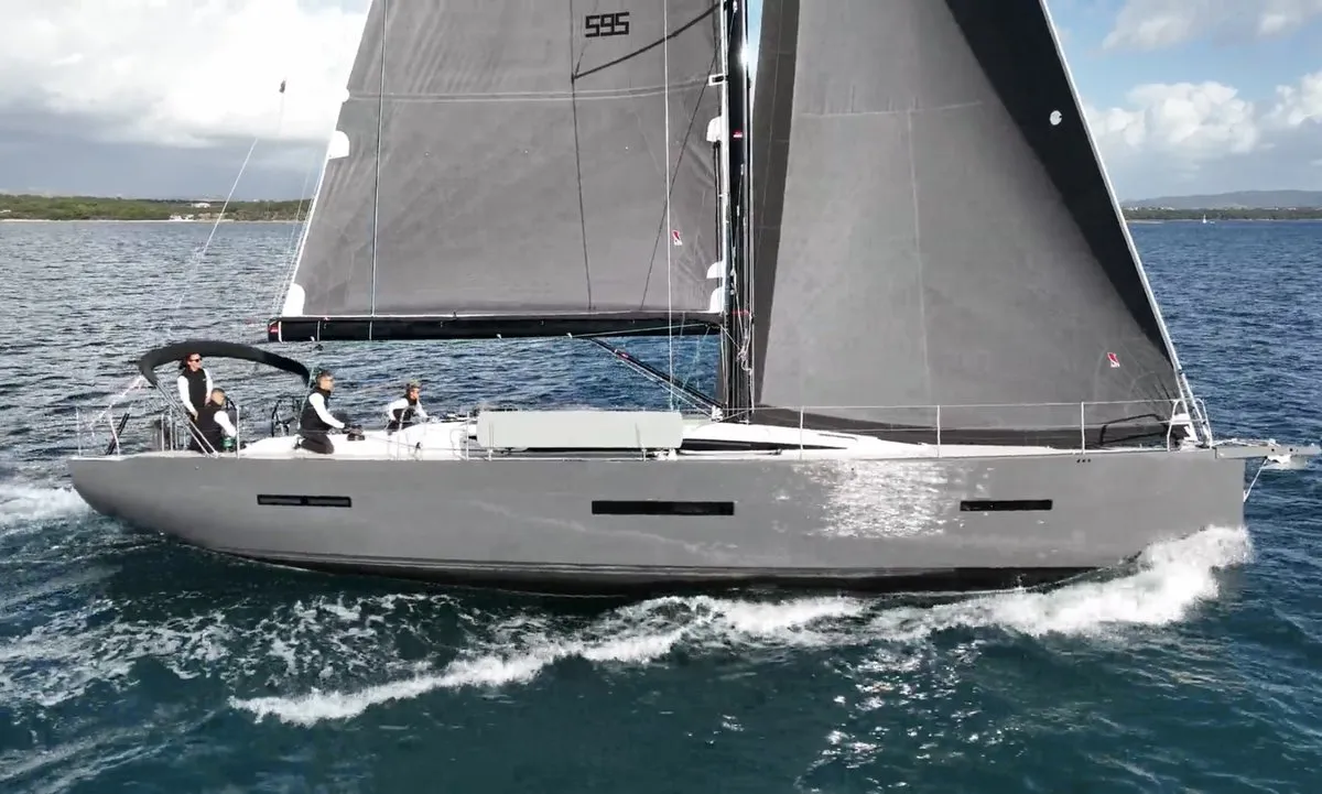 Exterior view of Maria, a More 55 sailboat at Seget Donji, Croatia