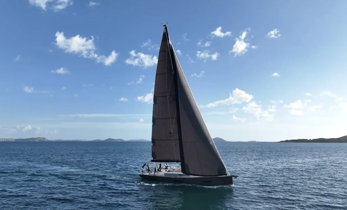 Exterior view of Maria, a More 55 sailboat at Seget Donji, Croatia
