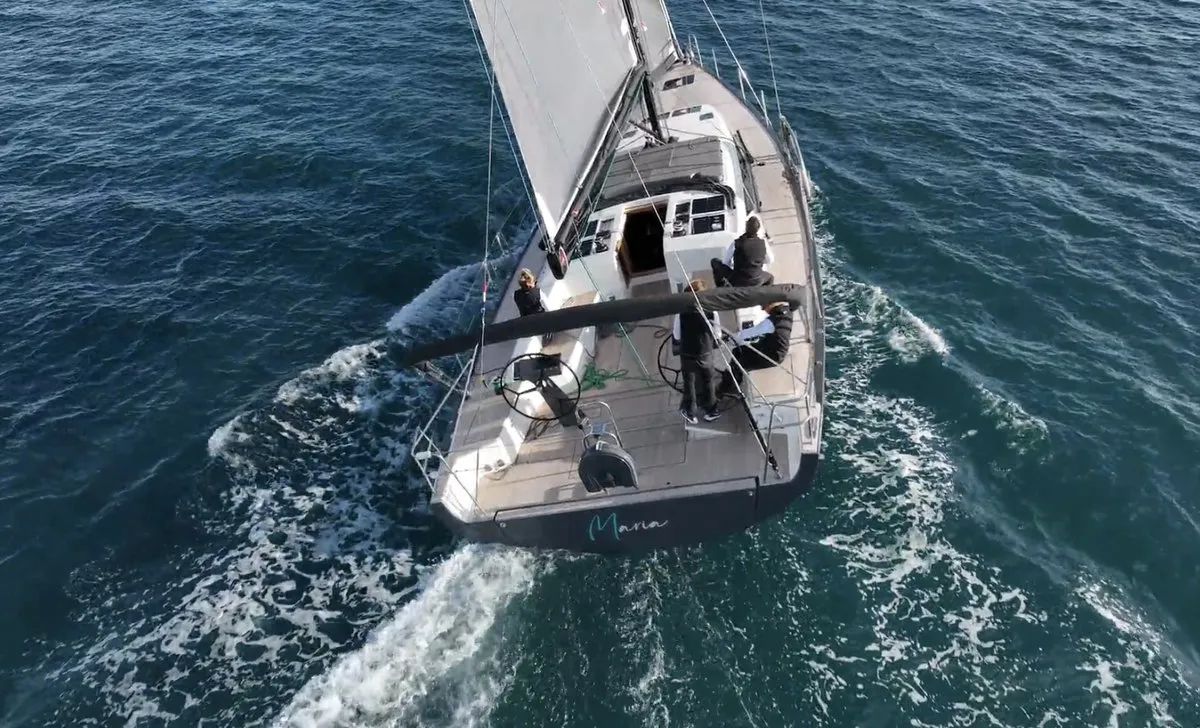 Exterior view of Maria, a More 55 sailboat at Seget Donji, Croatia