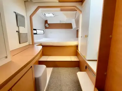 Cabin on Albatross, a Excess 11 catamaran at Papeete, France