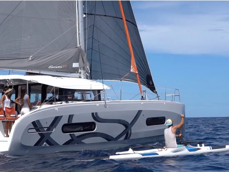 Exterior view of Albatross, a Excess 11 catamaran at Papeete, France