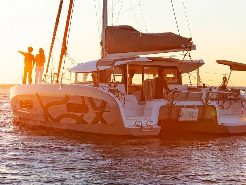 Exterior view of Albatross, a Excess 11 catamaran at Papeete, France