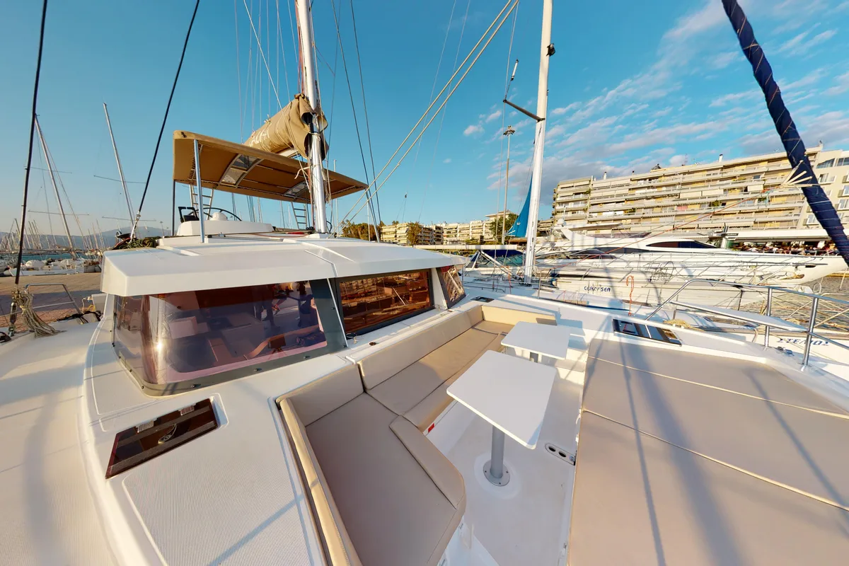 Efi, a Bali 4.1 catamaran at Municipal Unit of Lefkada, Greece