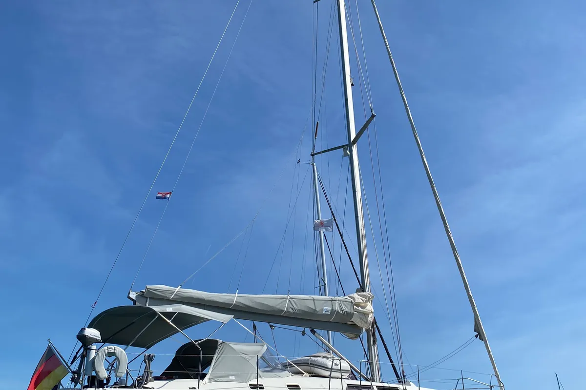 Exterior view of Performance Cruiser, a Hanse 430e sailboat at Grad Pula, Croatia