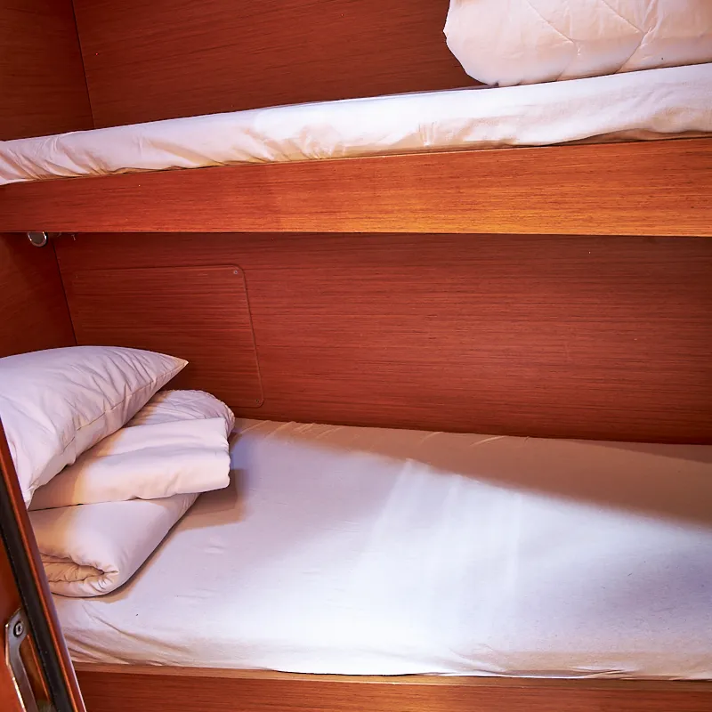 Cabin on Nina, a Jeanneau Sun Odyssey 449 sailboat at Biograd na Moru, Croatia