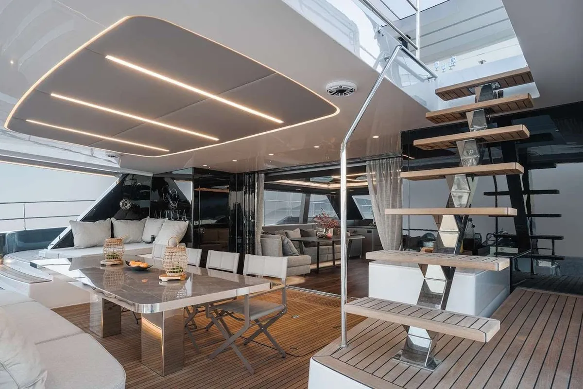 Alteya, a Sunreef 70 Power catamaran at Athens, Greece