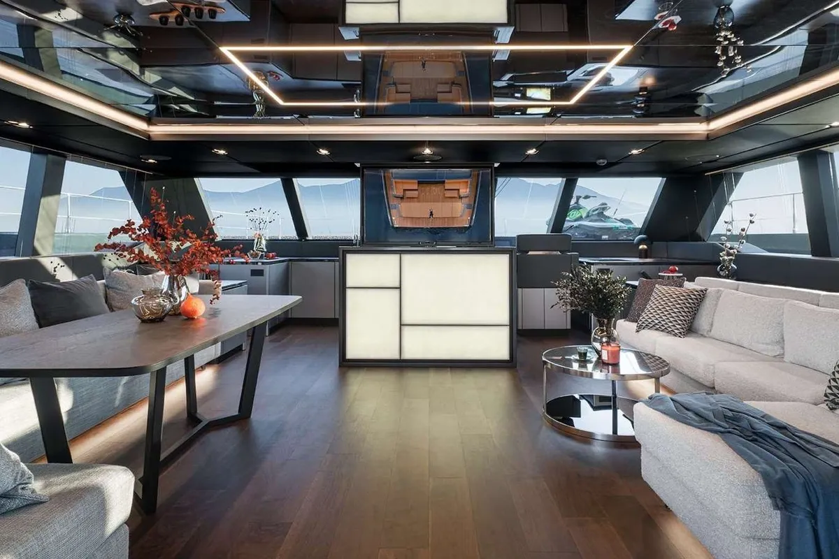 Alteya, a Sunreef 70 Power catamaran at Athens, Greece