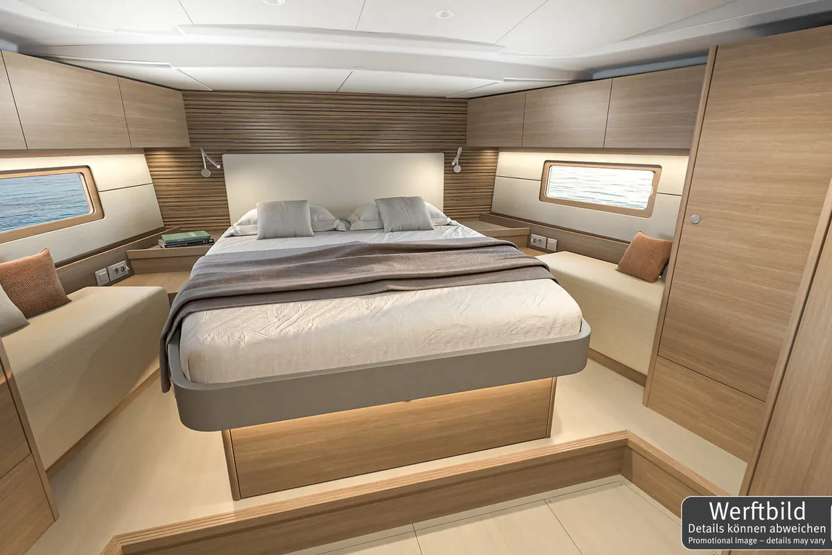 Cabin on Orange, a Beneteau Oceanis 52 sailboat at Grad Biograd na Moru, Croatia