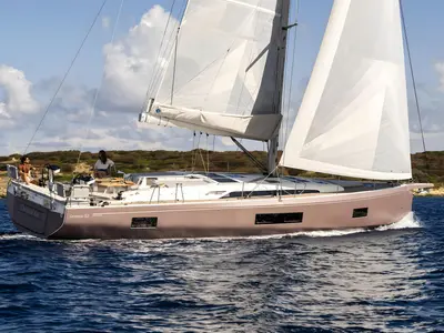 Orange, a Beneteau Oceanis 52 sailboat at Grad Biograd na Moru, Croatia
