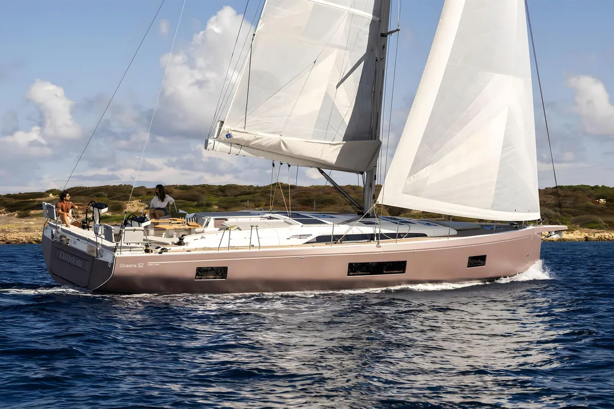 Orange, a Beneteau Oceanis 52 sailboat at Grad Biograd na Moru, Croatia