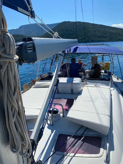La Luna, a Bavaria 46 Cruiser sailboat at Municipal Unit of Lefkada, Greece