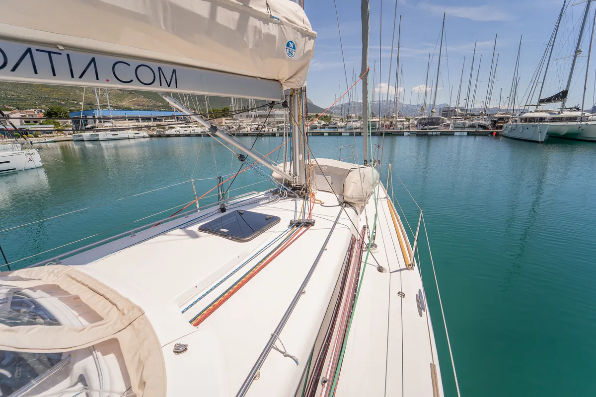 KaninVin, a AD Boats Salona 38 sailboat at Kaštela, Croatia