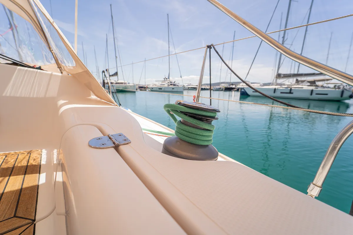 KaninVin, a AD Boats Salona 38 sailboat at Kaštela, Croatia