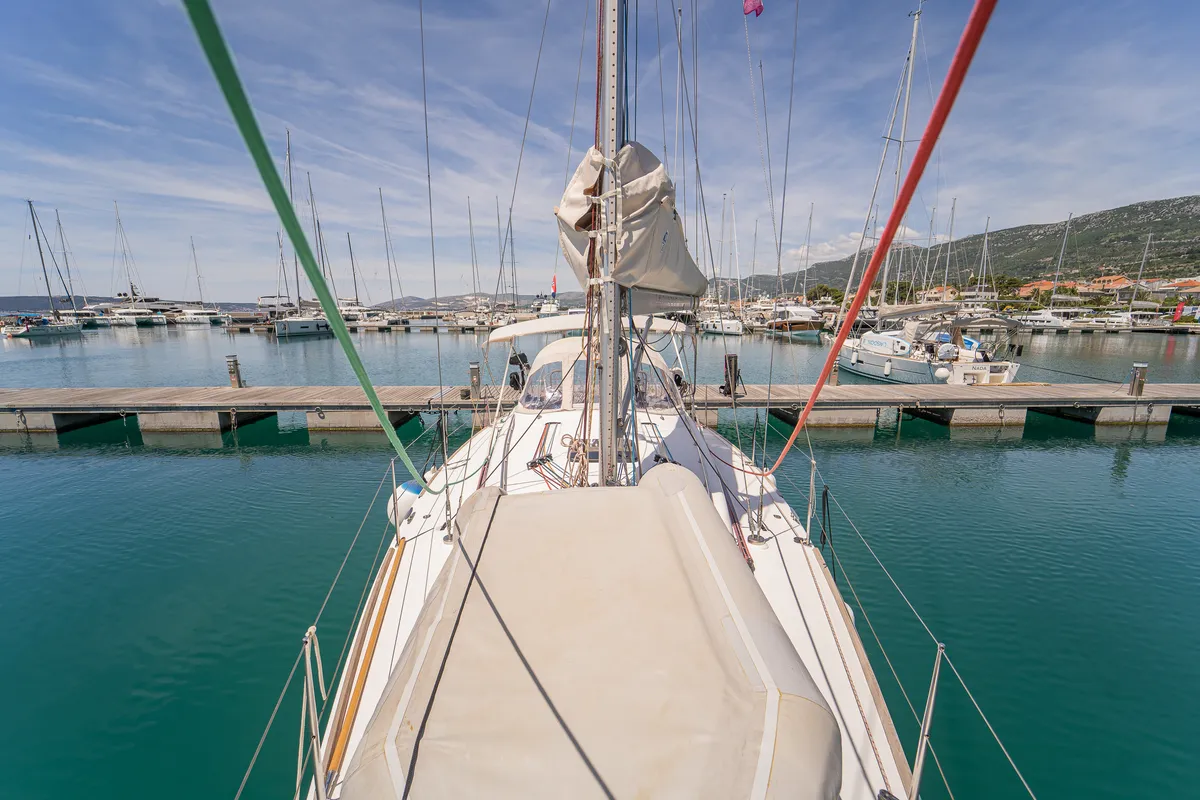 KaninVin, a AD Boats Salona 38 sailboat at Kaštela, Croatia