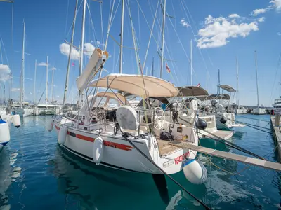 KaninVin, a AD Boats Salona 38 sailboat at Kaštela, Croatia