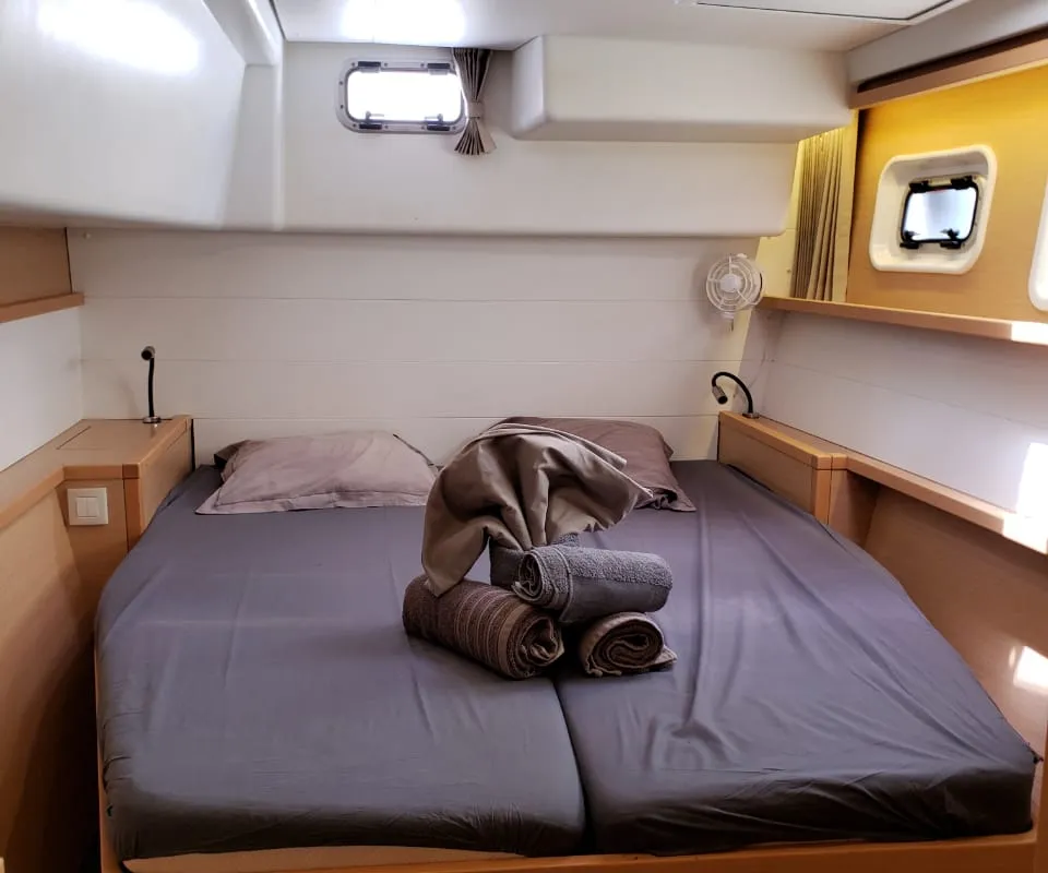 Cabin on Belle, a Lagoon 450 Sport catamaran at Alameda, United States