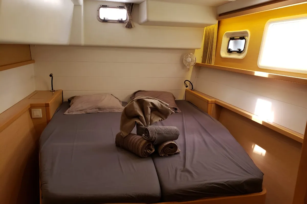 Cabin on Belle, a Lagoon 450 Sport catamaran at Alameda, United States