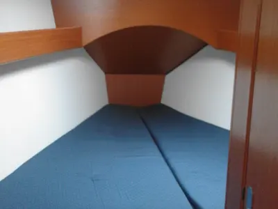 Cabin on Elvira, a Beneteau Cyclades 43.3 sailboat at Salerno, Italy