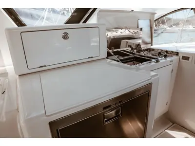 Galley of Chandra, a Jeanneau Sun Loft 47 sailboat at Punta Ala, Italy