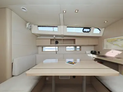 Galley of Saturn, a Beneteau Oceanis 46.1 sailboat at Grad Vodice, Croatia