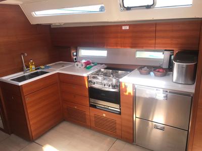 Galley of More Amore, a More 55 sailboat at Grad Kaštela, Croatia
