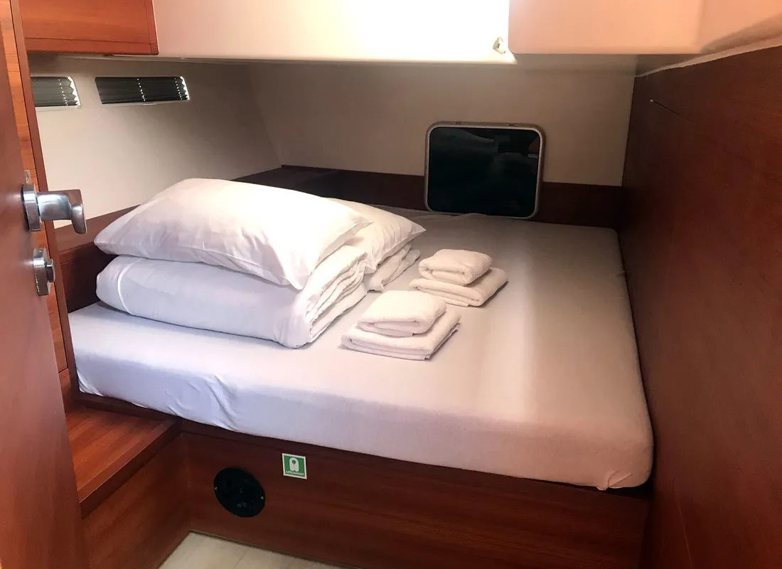 Cabin on More Amore, a More 55 sailboat at Grad Kaštela, Croatia