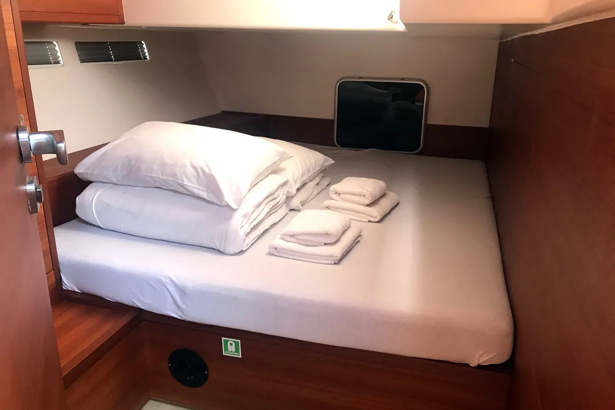 Cabin on More Amore, a More 55 sailboat at Grad Kaštela, Croatia