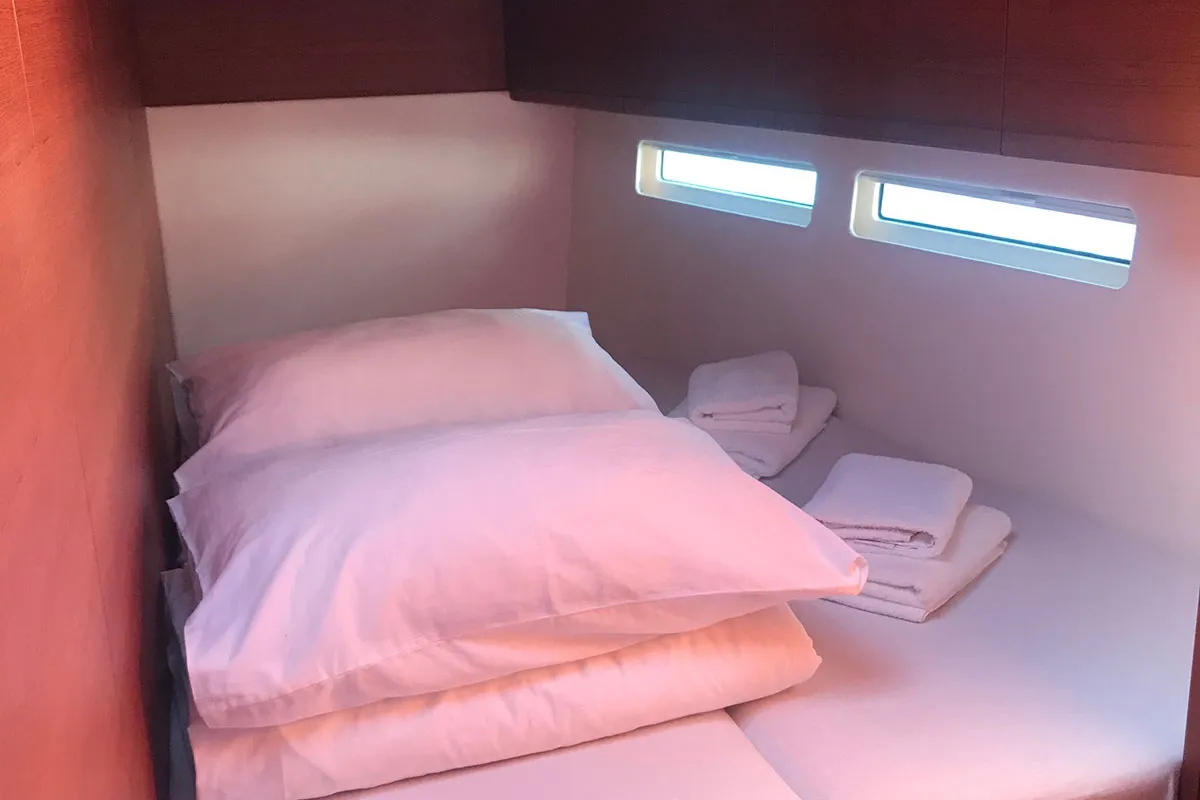 Cabin on More Amore, a More 55 sailboat at Grad Kaštela, Croatia